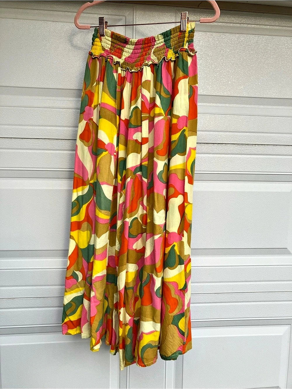 Free Destination Abstract Print Palazzo Pants, Multicolor, Sm-Med
